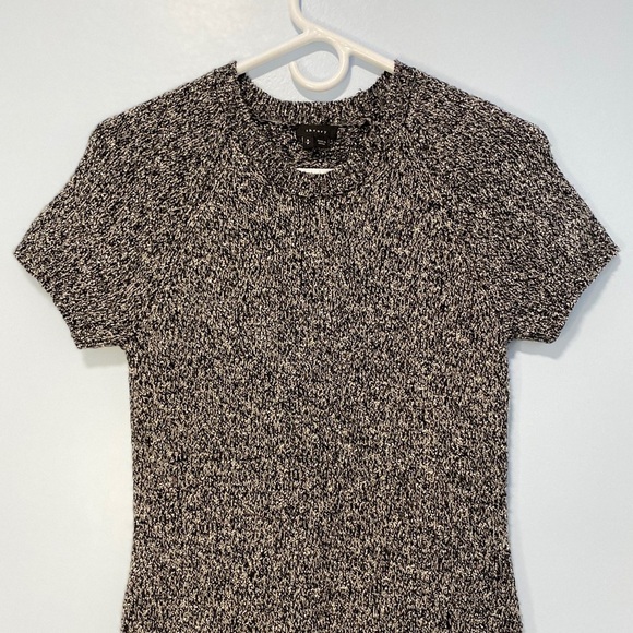 Theory Cecile B Loryelle Heathered Knit Sweater Dress Gray Size Small Petite - Picture 4 of 10